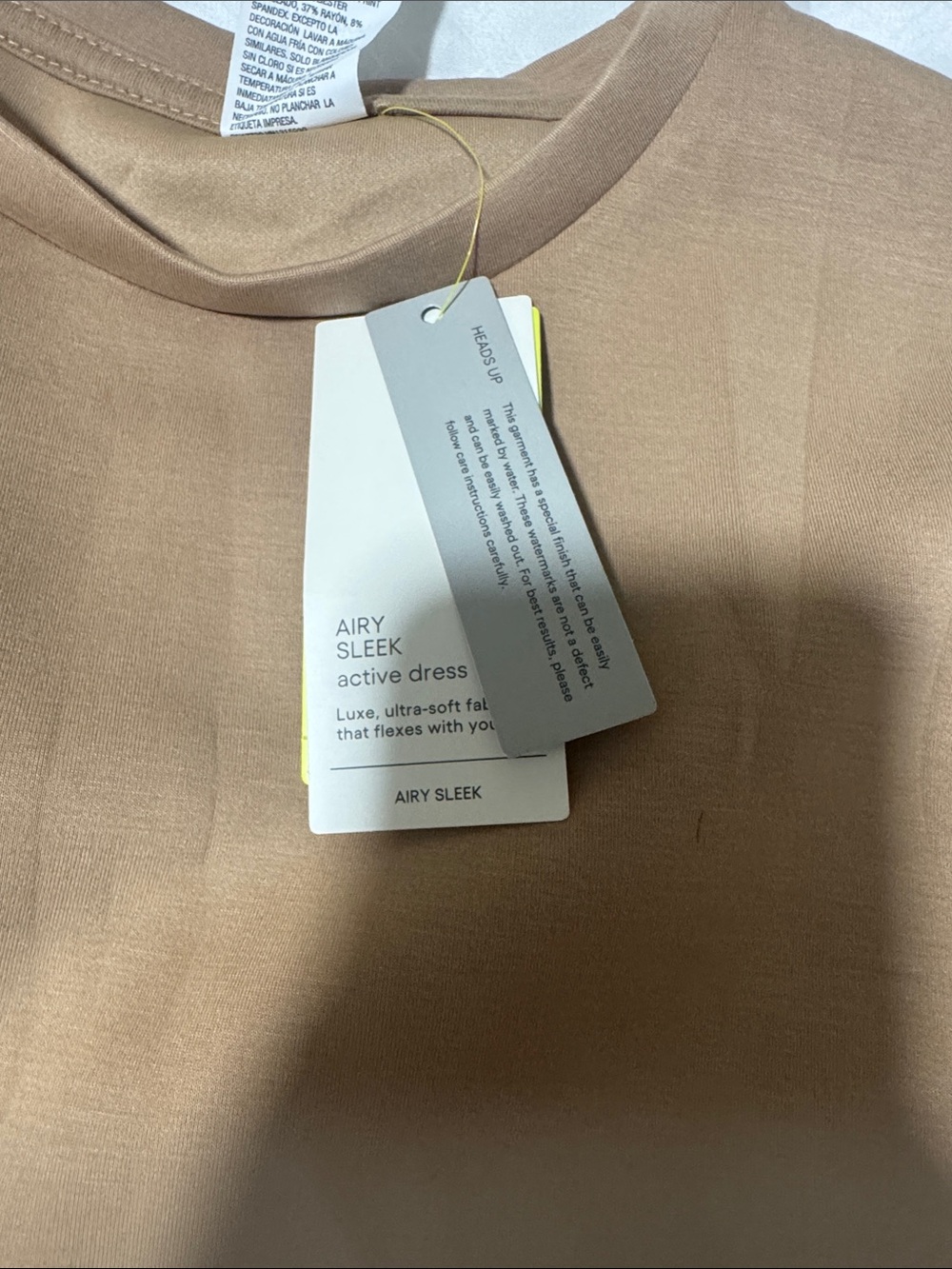 all in motion Camel Drawstring Waist Mini Dress - Picture 2 of 4